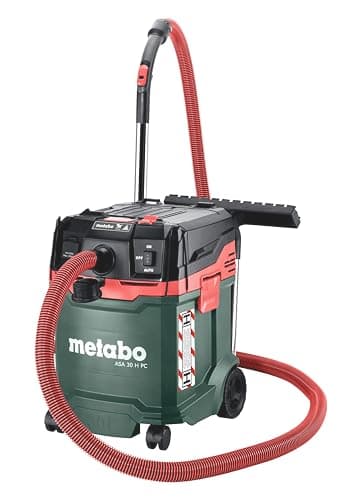 metabo Allessauger ASA 30 H PC - Nass-/Trockensauger mit integrierter Filterabreinigung - 1200 W, 30 L, Staubklasse H, Antistatik - Für Baustelle und Werkstatt - Inkl. Zubehör und 8 m Kabellänge