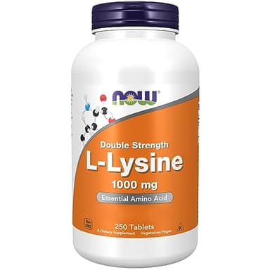 Now Foods, L-Lysine, 250 vegane Tabletten, 1000mg L-Lysin je Dosis, Glutenfrei, Sojafrei, GMO frei, Geschmacksneutral