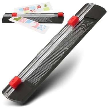 GENIE CT 05 Papierschneider A4 | 4-in-1 Rollenschneider mit geradem Schnitt | Schneidemaschine Papier A4 für Büro, Schule & Hobby | Papierschneidemaschine | Paper Cutter | Papier Schneidegerät