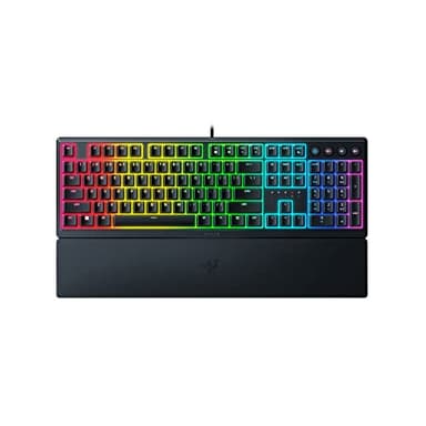 Razer Ornata V3 - Flache Mecha-Membran-Tastatur Chroma RGB (Flache Tasten, Mecha-Membran-Switches, Magnetische Soft-Touch-Handballenauflage) UK-Layout | Schwarz
