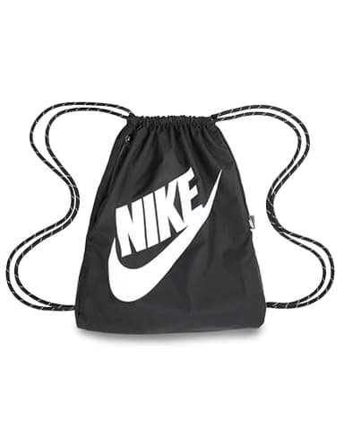 Nike DC4245 NK HERITAGE DRAWSTRING - FA21 Sports bag unisex-adult black/black/white 1SIZE