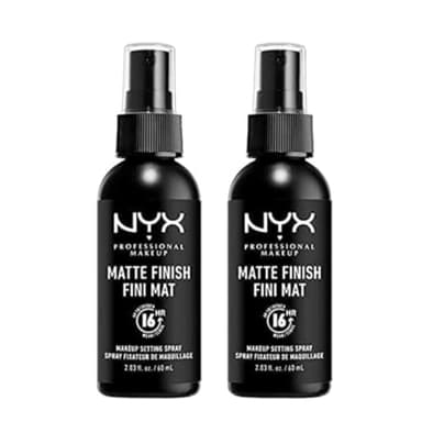 NYX Professional Makeup Setting Spray, Langanhaltende Textur, Fixierendes Spray, Leichte, vegane Formel, Matte Finish, 2-er Pack, 60 ml