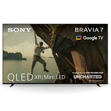 Sony BRAVIA 7 QLED (XR l Mini LED) 65 Zoll 4K HDR Google Smart TV | Gaming-Funktionen, IMAX Enhanced, Dolby Vision Atmos, Chromecast, AirPlay, 120Hz 65XR70