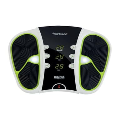 Fußmassagegerät mit EMS & TENS Technologie & 99 Intensitätsstufen - Tragetasche, Fernbedienung & Elektroden Pads - Einfach zu tragen - EMS Gerät & Tens Gerät - Elektrische Fußmassageräte - WeightWorld