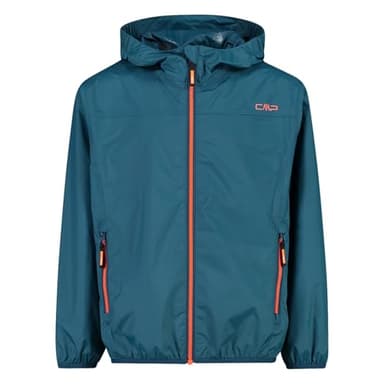 CMP Unisex Kinder Giacca Da Pioggia Bambini Con Cappuccio Fisso Regenjacke, Bluesteel, 116 EU
