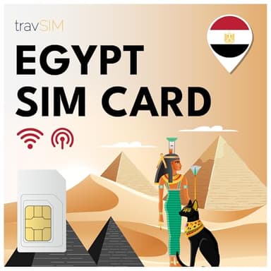 travSIM Ägypten SIM Karte | Orange Netzwerk | 10 GB Mobile Daten | Hotspot verfügbar | Kostenloses Roaming in mehr als 6 Ländern im Nahen Osten | Plan auf SIM Karte für Ägypten ist 14 Tage lang gültig