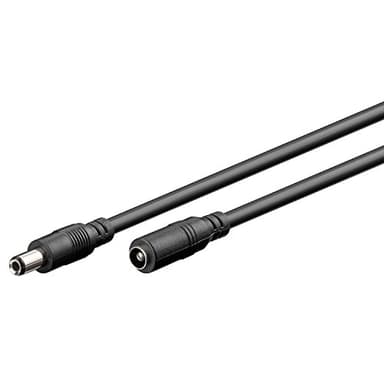 goobay 71401 DC Verlängerungskabel Hohlstecker 5,5mm x 2,5mm Kabelverlängerungenen Gleichstromkabel als Netzkabel Verlängerung passend für WLAN Repeater Router Überwachungskamera 3m