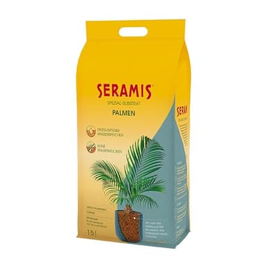Seramis Spezial-Substrat für Palmen, 15 l – Pflanzen Tongranulat, Palmenerde Ersatz zur Wasser- und Nährstoffspeicherung, für Innen und Außen