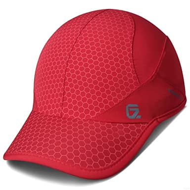 GADIEMKENSD Sport Cap,Soft Brim Lightweight Running Hat Breathable Baseball Cap Quick Dry Sport Caps Cooling Portable Sun Hats for Men and Woman Performance Workouts and Outdoor Activities Red