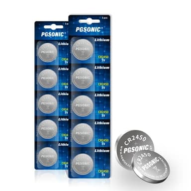 CR2450 Lithium Knopfzellen 3V, 10er Pack, CR 2450 Batterien