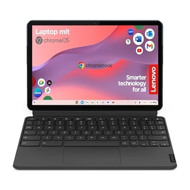 Lenovo Chromebook IdeaPad Duet 3 2-in-1 Tablet | 10,1" Full HD Touch Display | MediaTek P60T | 4GB RAM | 64 GB SSD | ARM Mali-G72 MP3 Grafik | Chrome OS | QWERTZ | blau-grau