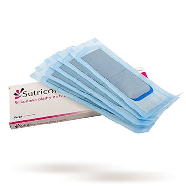 sutricon Silikon Narben Behandlung Blatt – 5 Silikon Gel Blatt von 5 cm x 30 cm Größe zu individuellen Anpassung (Verzierung) zur Oberfläche der Narbe.