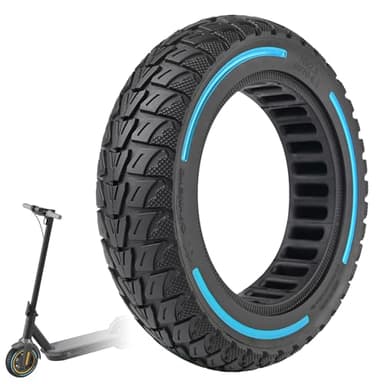 VOLOHAS 60/70-6,5 Vollgummireifen 10 Zoll Solide Reifen für Xiaomi 5/5 Pro/5 Max,für Xiaomi Elite,für Ninebot Max G30/Max G30D/Max G30D2 Elektroroller Ersatzreifen Vollreifen Anti-Rutsch Pannensicher