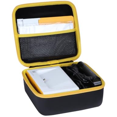 Lebakort Hart Reise Schutz Hülle Etui Tasche für Kodak Dock Plus 4PASS Fotodrucker/Kodak Dock Premium 4x6 Tragbarer Sofortbilddrucker (Schwarz+Gelb)