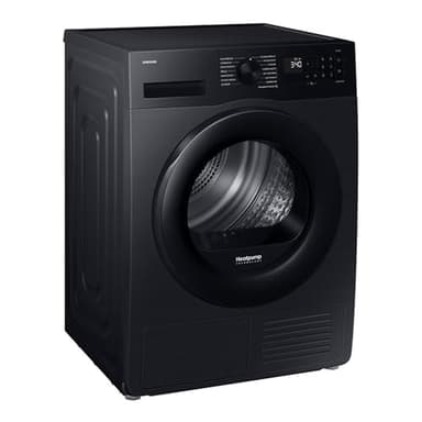 Samsung DV90DG52A0ABEG Wärmepumpentrockner, 9 kg, EEK: C, AI Wäschetrockner mit WiFi-SmartThings-App, LED-Display, Hygiene-Programm, Air Refresh, Knitterschutz, Schwarz