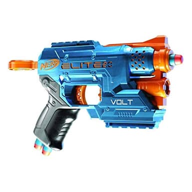 Hasbro Elite 2.0 Volt SD-1 Blaster – 6 Hasbro Darts, Ziel-Lichtstrahl, 2-Dart Aufbewahrung, 2 Tactical Rail Steckschienen, E9952, Standard, Standard