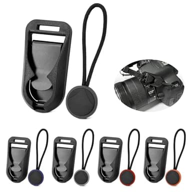 Kameragurt Schnellverschluss Befestigungssystem Schnellverbinder Schnallensatz - 5 Stück Clip für Kamera Gurt Camera Strap Quick Release Set mit Ankerschlaufen für DSLR DLSM Umhängegurt Handgelenkband