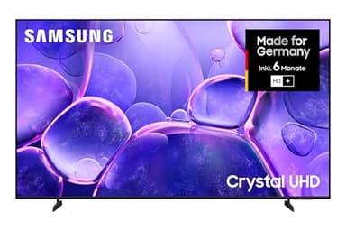 Samsung Crystal UHD U8079F 4K 85 Zoll (214 cm) LED Fernseher, Crystal Prozessor 4K, MetalStream Design, SmartThings, AI Upscaling, Gaming Hub, Knox Security, Kostenlose Inhalte, Smart TV