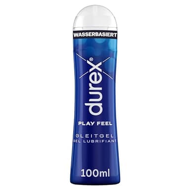 Durex Play Feel Gleitgel – Wasserbasiertes Gleitmittel für angenehme Gleitfähigkeit, sanft & pH-freundlich – 100 ml (1 x 100 ml)