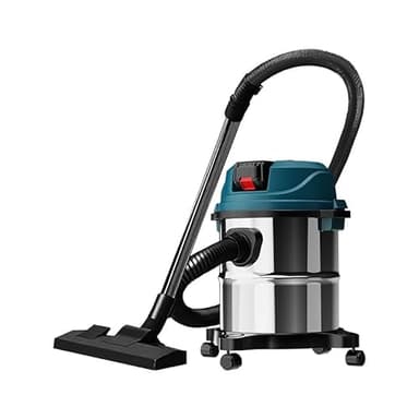 Nass-Trockensauger für Makita 18V Batterie, Industriestaubsauger mit Düsenzubehör, 15 l Edelstahlbehälter, Patronenfilter, für Zuhause und Fabrik (Ohne Akku)