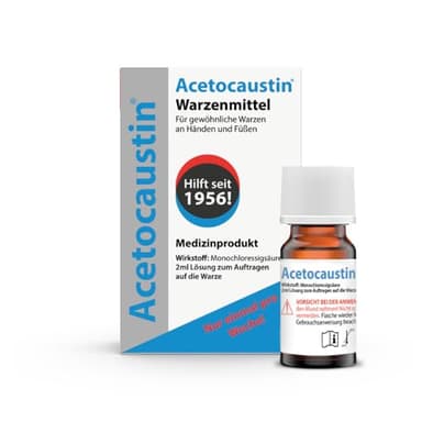 Acetocaustin Lösung | Warzenmittel | Schmerzfrei | Kinder ab 4 Jahre | Warzenbehandlung für Hände und Füße | 2ML Warzenentferner | Warzen Entfernen