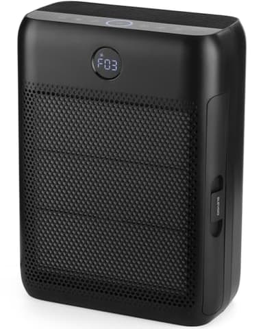 Luftreiniger für Allergiker, mit H13 HEPA Filtern & 3 × Vorfilter,CADR 300m³/h, Air Purifier für luftfilter wohnung, Kindersicherung, 4 Geschwindigkeiten, 22dB, gegen Pollen, Tierhaare