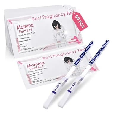 50 Stück Pregnancy Test Streifen, Ultraempfindlicher Schwangerschaftstest, Schwangerschaftstest Frühtest, Schnelles Test, Zuverlässigen Ergebnissen, Einfacher Frühtest für zu Hause