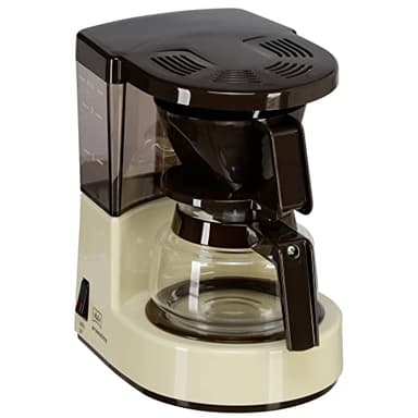Melitta Aromaboy – kleine Filterkaffeemaschine mit Glaskanne, für bis zu 2 Tassen Kaffee, in Beige/braun