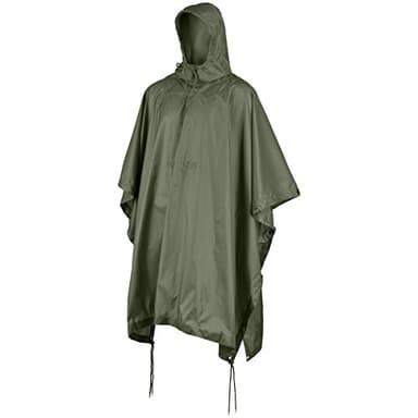 MFH US Army Regenponcho RipStop Regencape Regenmantel Regenanzug (DE/NL/SE/PL, Alphanumerisch, Einheitsgröße, Regular, Regular, oliv)