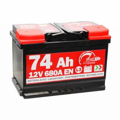 Speed by SMC - L3 - Autobatterie 74 Ah 12V 680 A mit Pluspol rechts