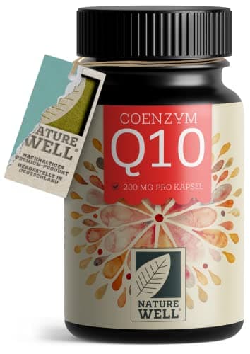 Q10 Kapseln hochdosiert 120x mit 200mg Coenzym Q10 pro Kapsel - hochwertiges Coenzym Q10 Ubichinon aus Fermentation - laborgeprüft mit Zertifikat - Vorrat für 4 Monate - 100% vegan