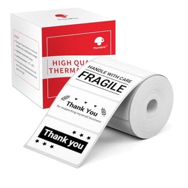 Phomemo M110 Etikett Thermo Multifunktionales selbstklebendes Etikett,1.57“x0.79”(40x20mm), Geeignet für M110 M200 M120 M220 M221 M108 M102 M100 M150 M250 M260 Etikettendrucker,320 Etiketten/Rolle