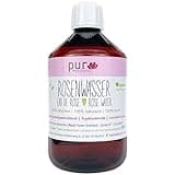 pur Manufaktur Bio Rosenwasser 100% naturreines Rosen-Hydrolat verschiedene Größen (500ml)