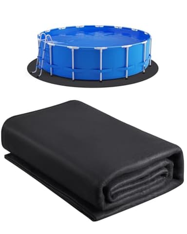 VEVOR Poolunterlage, 3,6 m, für oberirdische Schwimmbecken, extra Dicke Bodenplane, verhindert Einstiche, Poolmatte aus Geotextilmaterial, verlängert die Lebensdauer der Folie, Bodenschutzplane