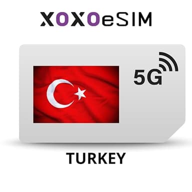 eSIM Karte Türkei Mobiles Internet in der Türkei - 10GB 30 Tage - OHNE REGISTUNG (5GB)