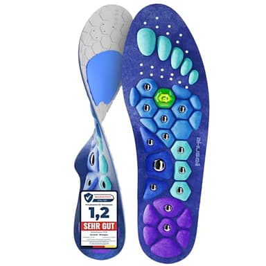 Akusoli Einlagen Original, Magnetische Akupressur Einlegesohlen für Fußkomfort EU36-41.5