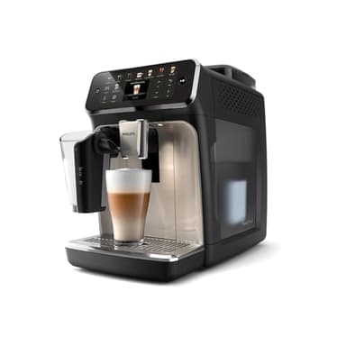 PHILIPS Serie 5500 Kaffeevollautomat inkl. Latte Go, SilentBrew-Technologie, Schnellstart. Aromatischer Kaffee aus frisch gemahlenen Bohnen, 20 Heiß- und Eisgetränke, Matt-Schwarz (EP5547/90)