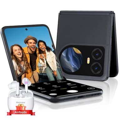 Blackview Hero 10 Faltbares Handy (36GB+256GB) Helio G99, 6.9"FHD+ 120Hz Amoled, 108MP Kamera, 45W/4000mAh, Fingerabdruck/NFC/Bluetooth 5.2/Dual SIM 4G Simlockfreie Smartphone Klappbares Ohne Vertrag