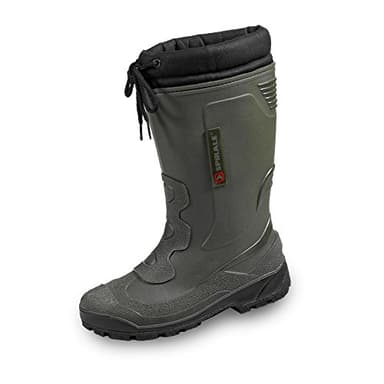 Spirale John Herren Gummistiefel Warm Gefüttert Winterstiefel Schneestiefel Warmfutter Arbeitstiefel Regenstiefel Wasserdicht, oliv, EU 44