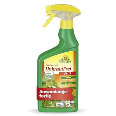 Neudorff Finalsan AF UnkrautFrei Plus– Kraftvoller, schnell wirkender Unkrautvernichter, der bis in die Wurzel wirkt. Anwendungsfertig für 25 m², 750 ml