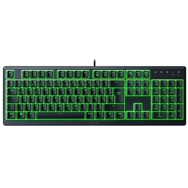 Razer Ornata V3 X - Flache Membran-Tastatur mit Chroma RGB (Lautlose Membran-Switches, Ergonomische Handballenauflage, Tastenkappen Anti-UV-Beschichtung) QWERTZ DE-Layout | Schwarz
