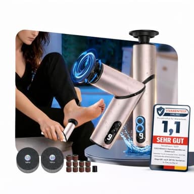 GZCHENHAO 9.0 Upgrade 5-IN-1 Hornhautentferner Elektrisch【Entfernt 99.92% Hornhaut in 3 Min】Elektrischer Hornhautentferner Füße Sensortechnik,für Tote Harte Rissige Haut (Rosa)