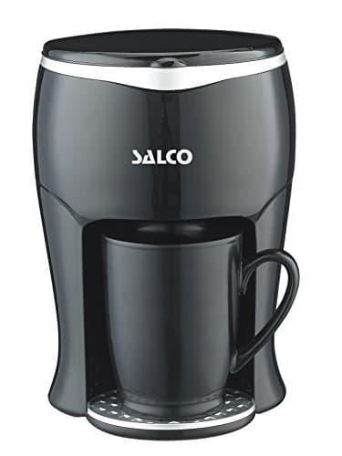 Salco Ein-Tassen-Kaffeemaschine für Kaffee oder Tee inkl. Keramiktasse 150ml