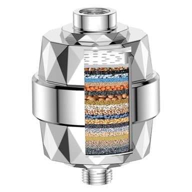 22 Stufen Duschfilter,YEAUPE Wasserfilter Dusche,Hartwasserfilter,Verbessert Haut und Haare gesünder, Entfernen Chlor Schwermetalle und Andere Sedimente,Vitamin C