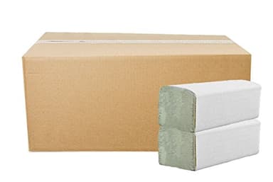 5.000 HERRMANN Papierhandtücher Natur Premium, 1-lagig, ZZ-Falz, 25x23cm Tücher, recycelt und umweltfreundlich – Perfekte Hand-Tuch Falthandtücher für Spender 20x250 Stk