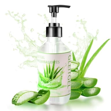 Gleitgel auf Wasserbasis, 300 ml Gleitgel Gel für Sex, mit Pflegenden Aloe Vera Extrakten, Nicht Klebrig, Kein Zucker, für Männer und Frauen, Geeignet für Sexspielzeug und Kondome