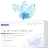 Eye.Con Monthly Moist weiche Monatslinsen – 3 Hydrogel Kontaktlinsen mit Stärke für empfindliche Augen. Contact Lenses mit 55% Wassergehalt BC 8.6mm, DIA 14.3mm (-4.00, 8.6, Millimeter, -4.00)