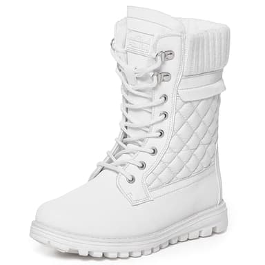Polar Damen Schneestiefel – Mit Memory Foam, Außentasche & Innenreißverschluss – Wasserdicht, Warm & Rutschfest – Robuste Gummisohle mit Tiefem Profil - EU39
