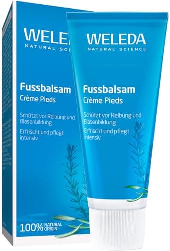 WELEDA Bio Fußbalsam, Naturkosmetik Fußpflege zur Vorbeugung und Behandlung von Hornhaut, Fußcreme und Schrundensalbe zur Pflege beanspruchter und trockener Füße (1 x 75 ml)