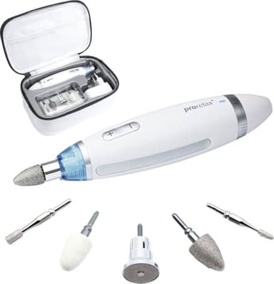 prorelax Maniküre- / Pediküre-Set PERFECT | Damen/Herren | Professionelle Hand- und Fußpflege für Zuhause und unterwegs | 5 hochwertige Aufsätze aus chirurgischem Stahl